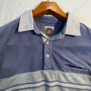 Vintage Static International Shirt Golf Polo Sz 2XL Color Block Dad Striped 90s